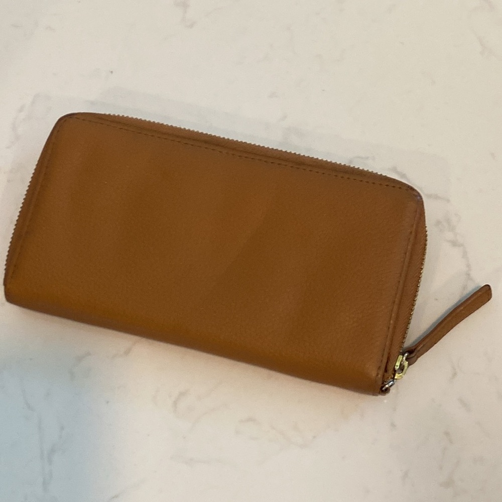 Kenneth Cole New York beige zip around accordion  wallet - Picture 2 of 13